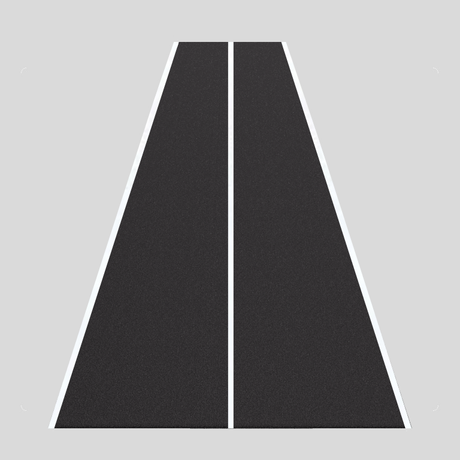 Pavimento in erba sintetica con linee bianche