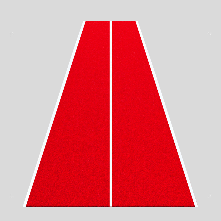 Pavimento in erba sintetica con linee bianche