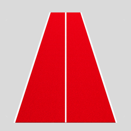 Pavimento in erba sintetica con linee bianche