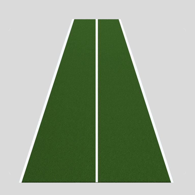 Pavimento in erba sintetica con linee bianche