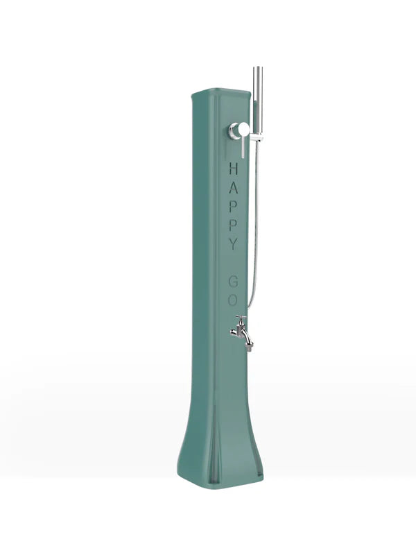 Arkema Fontana Solare Bassa Happy Go con Doccetta Mobile e rubinetto porta gomme da 19lt - HG180
