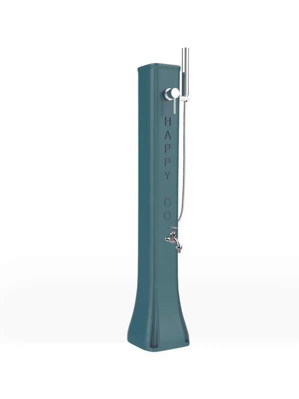 Arkema Fontana Solare Bassa Happy Go con Doccetta Mobile e rubinetto porta gomme da 19lt - HG180