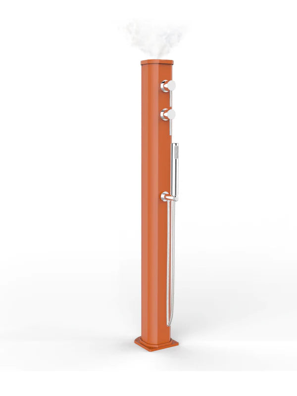 Arkema Fontana Solare Jolly Go in alluminio con Doccetta Mobile e Nebulizzatore da 13lt - JG150