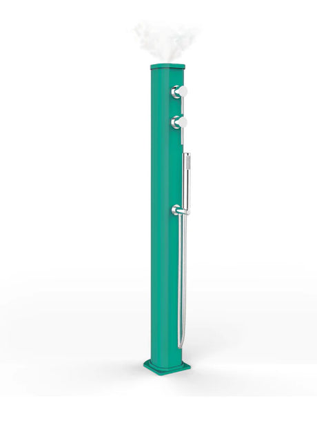 Arkema Fontana Solare Jolly Go in alluminio con Doccetta Mobile e Nebulizzatore da 13lt - JG150