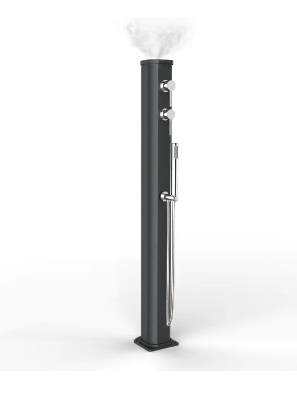 Arkema Fontana Solare Jolly Go in alluminio con Doccetta Mobile e Nebulizzatore da 13lt - JG150