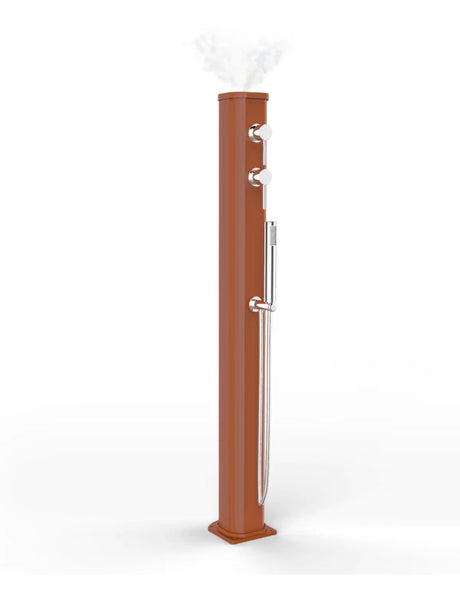 Arkema Fontana Solare Jolly Go in alluminio con Doccetta Mobile e Nebulizzatore da 13lt - JG150