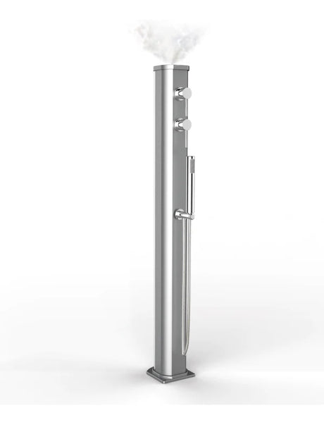 Arkema Fontana Solare Jolly Go in alluminio con Doccetta Mobile e Nebulizzatore da 13lt - JG150