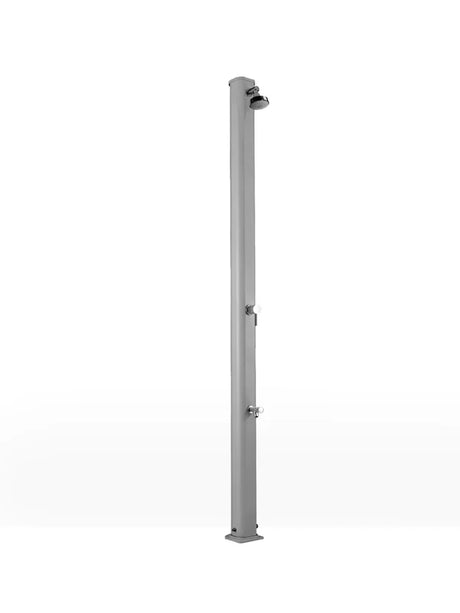 Arkema Traditional Shower Jolly S in aluminum with foot washer