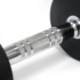 Diamond Set Manubrio Gommato Tondo Pro Black da 2 a 24 Kg - MGTDS2-24