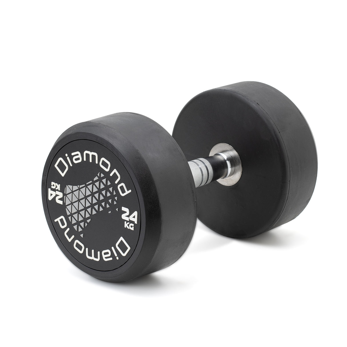 Diamond Set Manubrio Gommato Tondo Pro Black da 2 a 24 Kg - MGTDS2-24