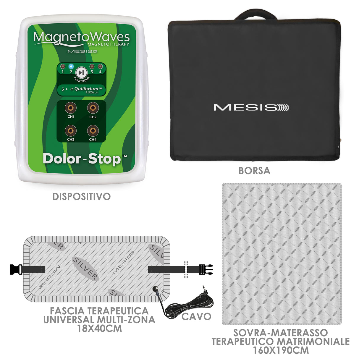 Mesis Magnetoterapia MagnetoWaves Dolor-Stop - Dotazione DOUBLE BED