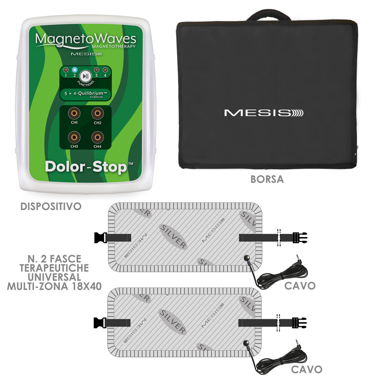 Mesis Magnetoterapia MagnetoWaves Dolor-Stop - Dotazione TWIN