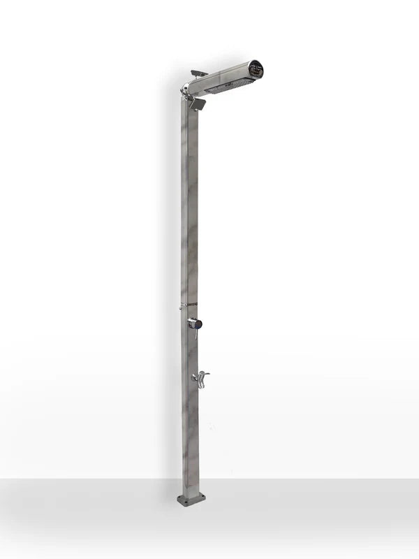 Arkema Quick traditional shower with LED lighting and foot washer - Q825