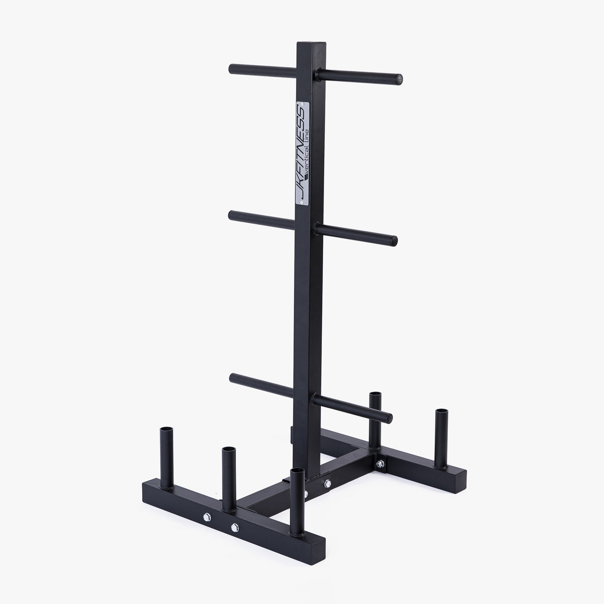 JK Fitness Rastrelliera Porta Dischi in Ghisa e Bilancieri - RDBJ