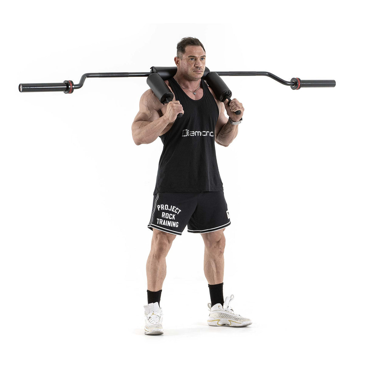 Diamond Safety Squat Bar 220 cm - carico max 250 kg - SSBD220