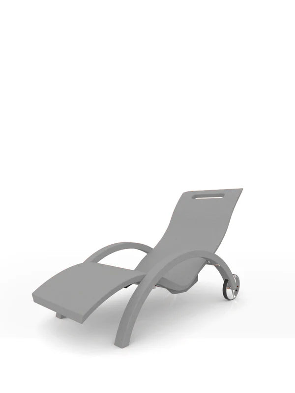 Arkema Lettino prendisole da giardino SERENDIPITY CHAISE in polietilene con ruote - S110