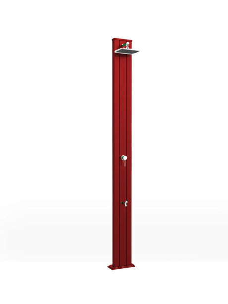 Arkema SPRING S 30 LITRE garden solar shower in aluminium, with foot washer