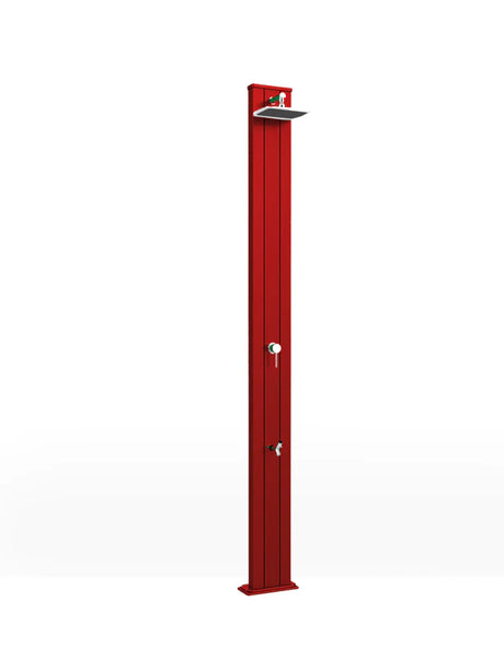 Arkema SPRING S 30 LITRE garden solar shower in aluminium, with foot washer