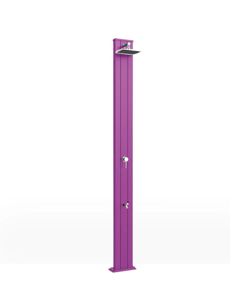 Arkema SPRING S 30 LITRE garden solar shower in aluminium, with foot washer