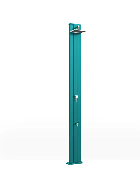 Arkema SPRING S 30 LITRE garden solar shower in aluminium, with foot washer