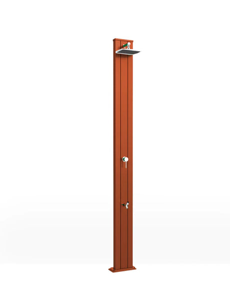 Arkema SPRING S 30 LITRE garden solar shower in aluminium, with foot washer