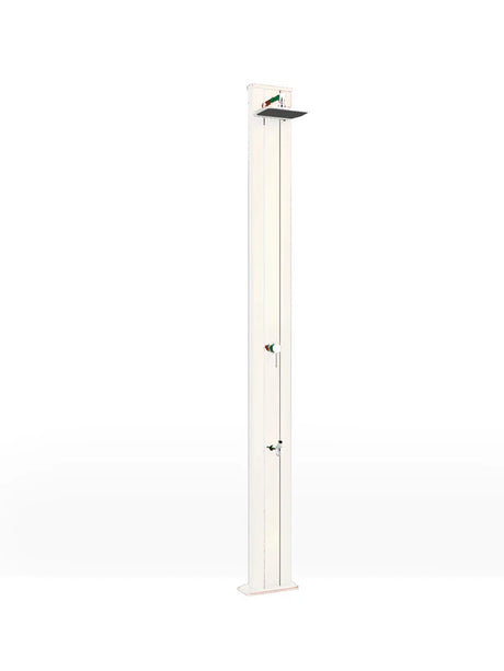 Arkema SPRING S 30 LITRE garden solar shower in aluminium, with foot washer