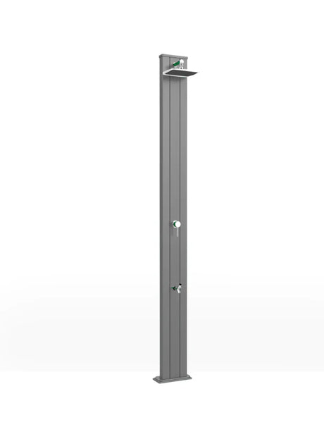 Arkema SPRING S 30 LITRE garden solar shower in aluminium, with foot washer