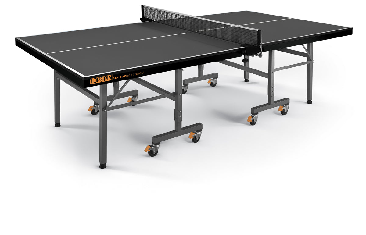 GARLANDO Ping pong Topspin indoor piano gioco antracite con ruote