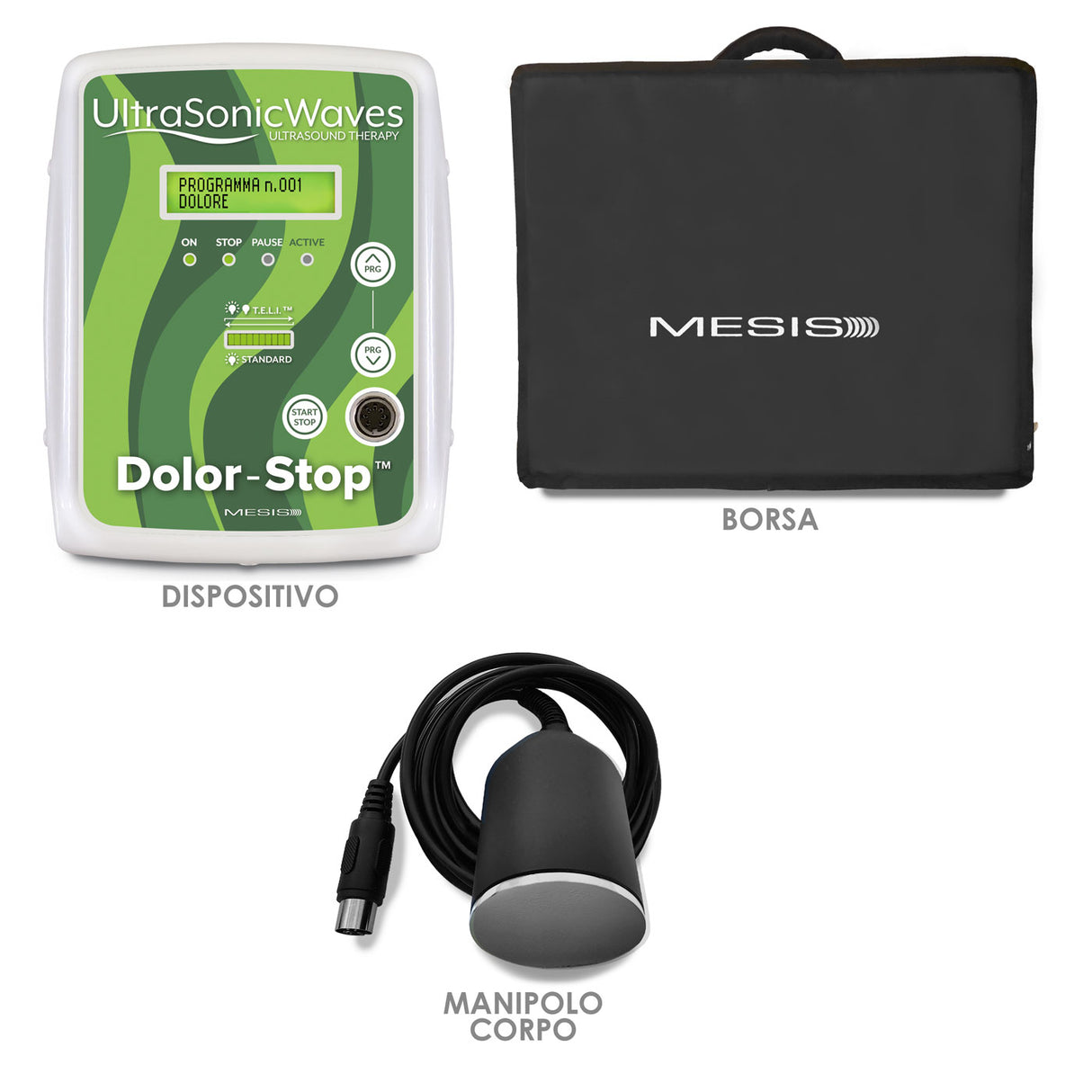 Mesis Ultrasuonoterapia UltrasonicWaves Dolor-Stop - dotazione AREA