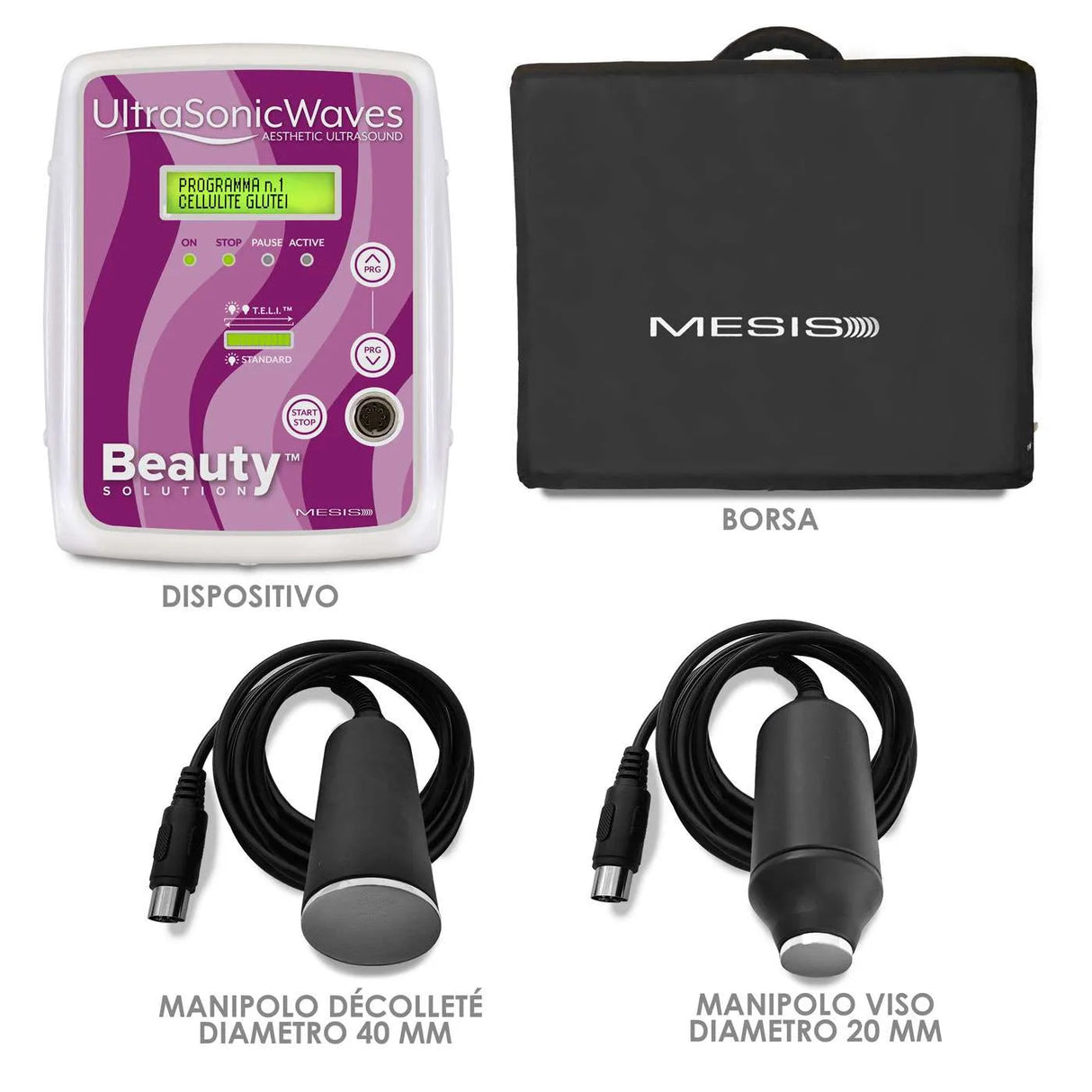 Mesis Ultrasuonoterapia  UltrasonicWaves Beauty - dotazione VISO e DECOLLETE