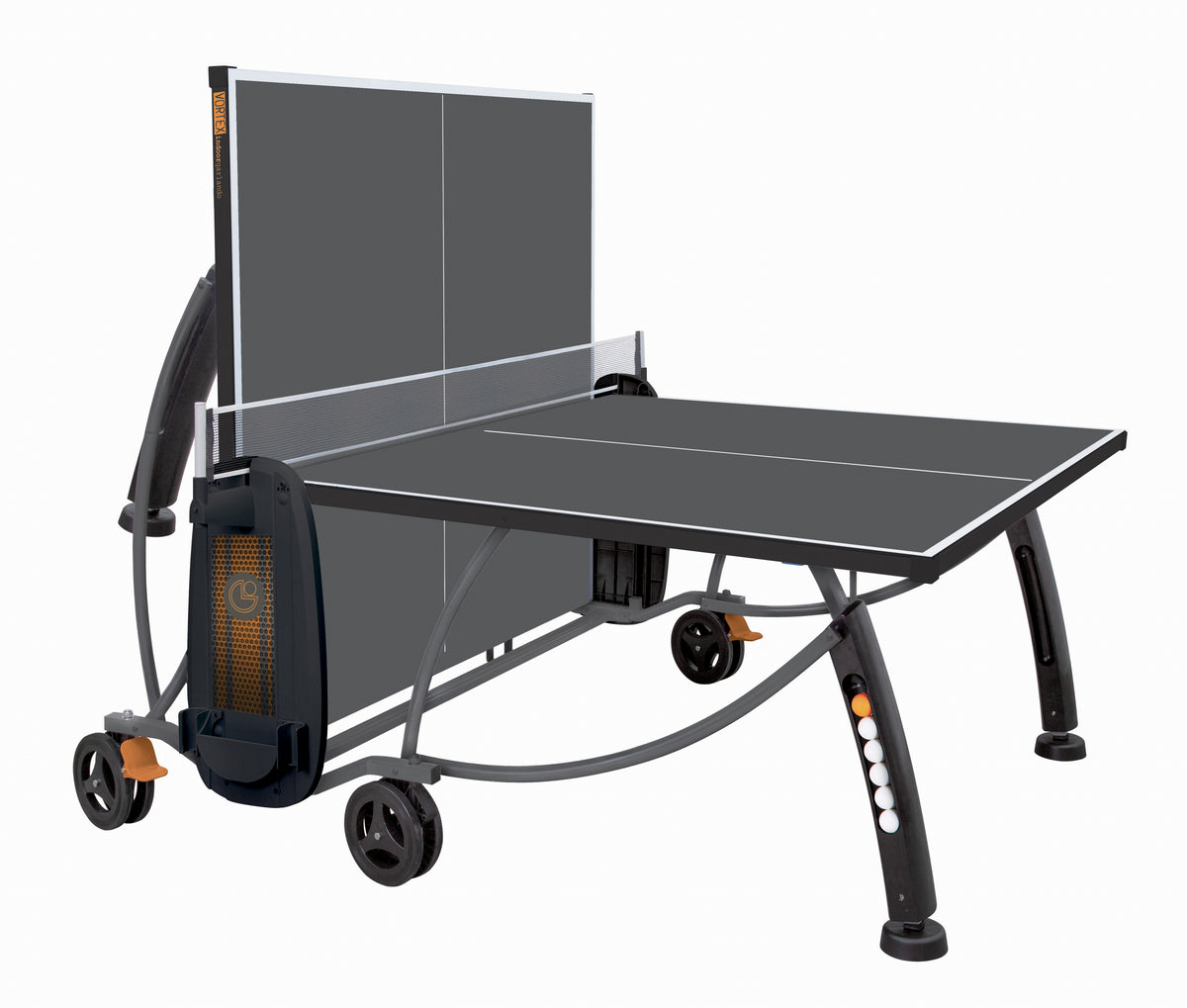 GARLANDO Ping pong Vortex indoor piano gioco antracite con ruote