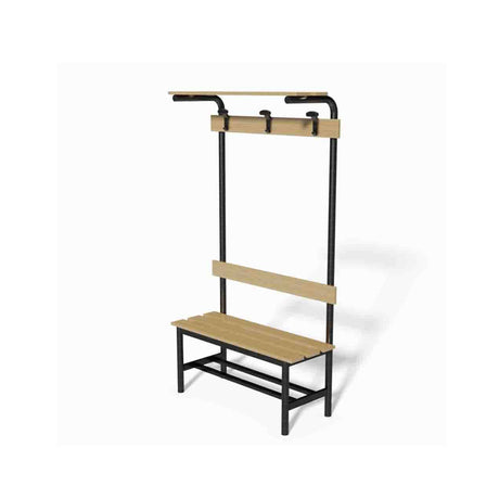 Vivisport Panca Spogliatoio Seduta, Schienale, Appendiabiti e Pianoborse 1m- Art. 9046