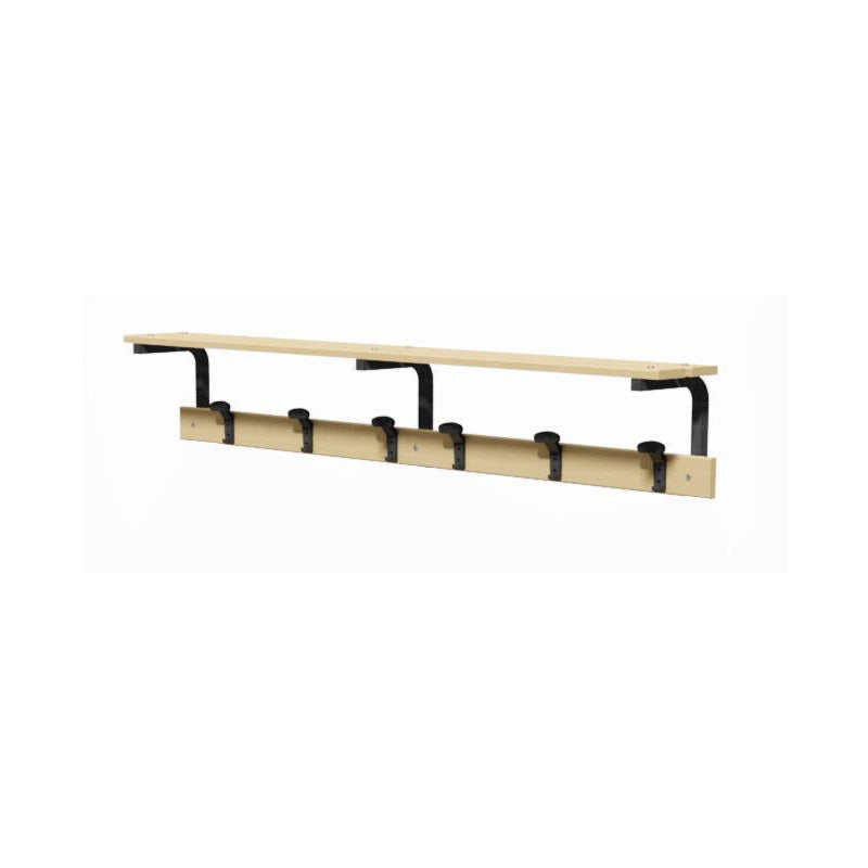 Vivisport Appendiabiti in Acciaio sez. 30x30 mm. tettuccio in legno 2 mt. - art. 9014