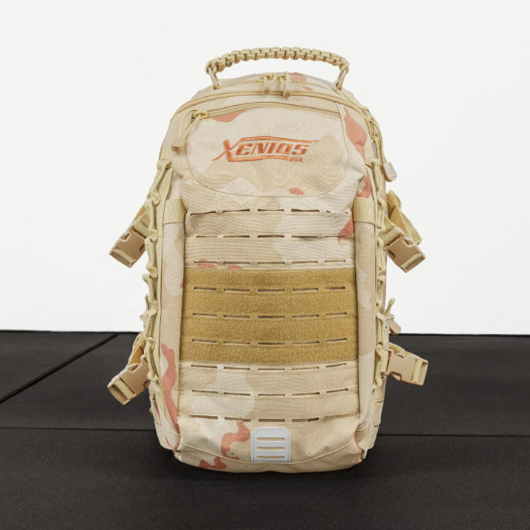 Xenios USA Gym Backpack (Desert Camo Color) - TACBKPK03