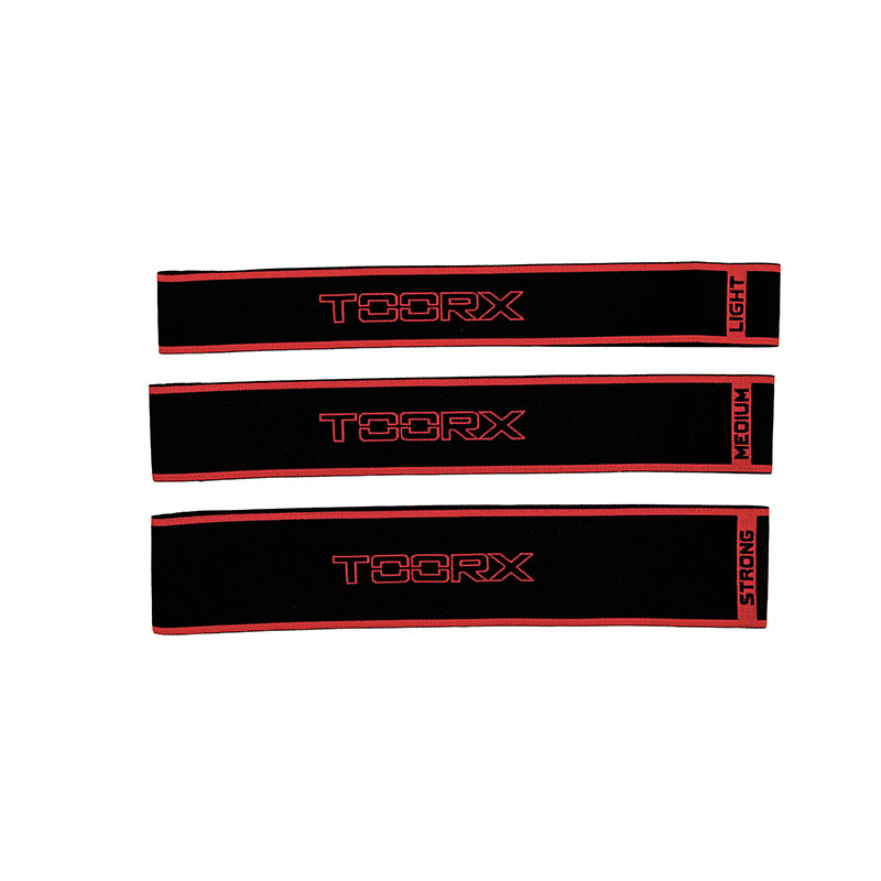 Toorx Confezione 5 elastici ad anello in tessuto medium AHF-267