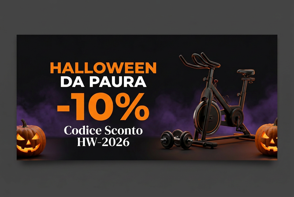 Banner Halloween senza logo Fitmax con testo Codice Sconto HW-2026
