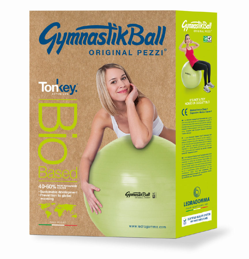 Tonkey Gymnastik Ball Biobased 75 cm Lime