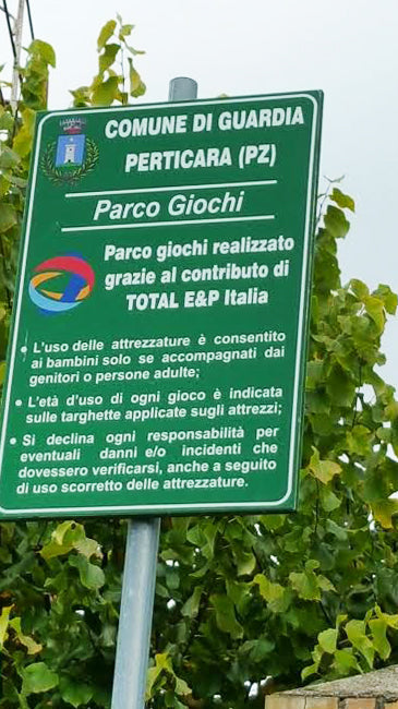 Giochipark Cartello Parco Giochi