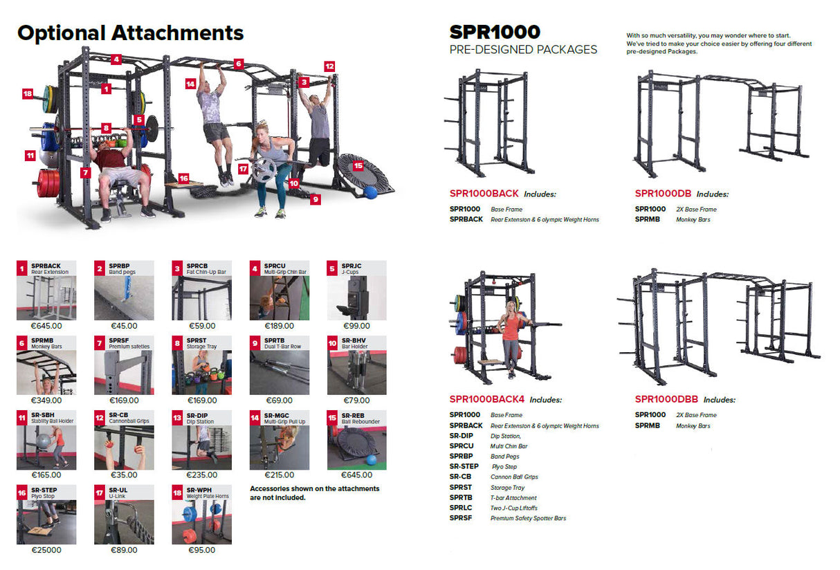 Body Solid SPR1000DB Double Power Rack Package