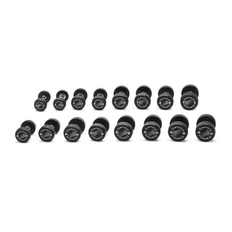 Diamond Set Manubrio Gommato Tondo Pro Black da 26 a 40 Kg - MGTDS26-40 