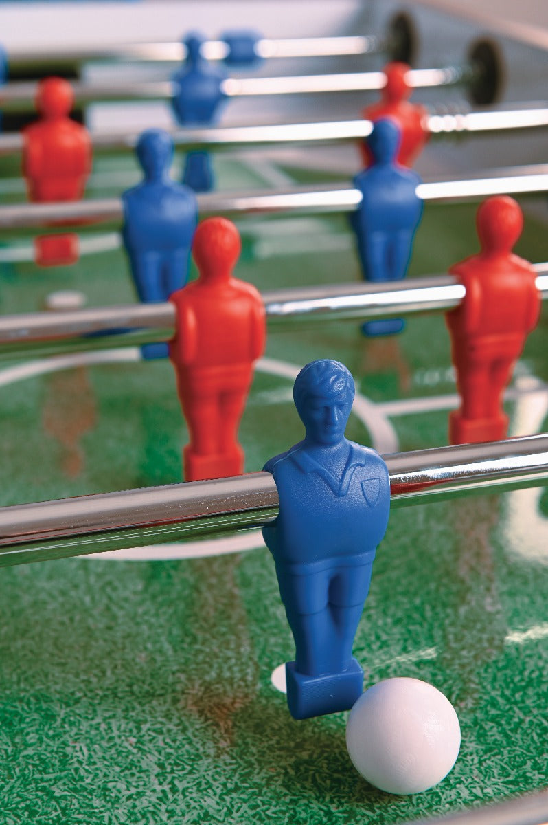 Garlando F-100 grey oak table football with retractable rods
