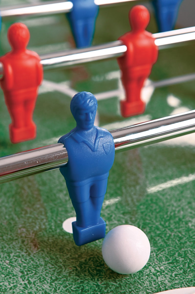 Garlando F-100 grey oak table football with retractable rods