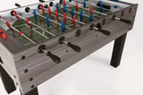 Garlando F-100 grey oak table football with retractable rods