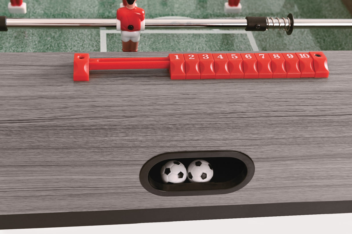 Garlando F-ZERO grey oak table football version with retractable rods