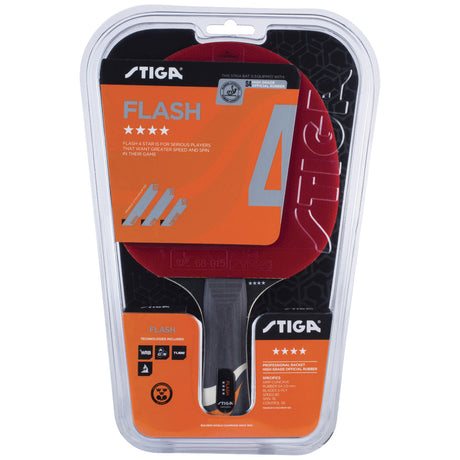 Stiga Racchetta da Ping Pong Flash WRB (4 stelle)