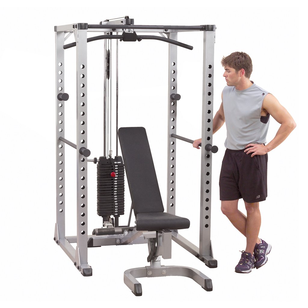 Body Solid Power Rack Full Option with Bench GPR378FB