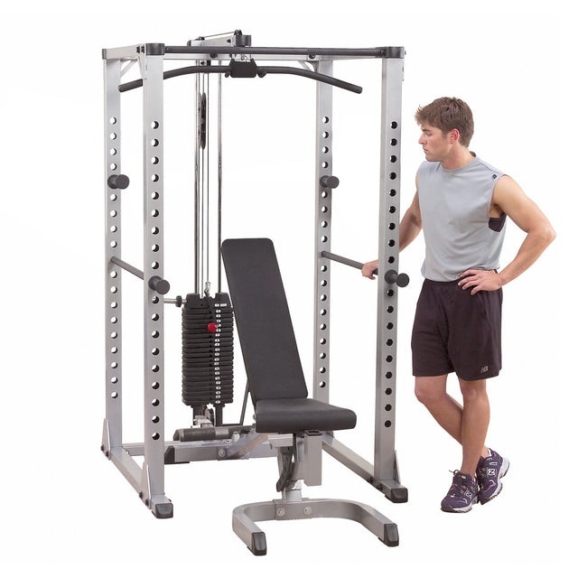 Body Solid Power Rack Full Option with Bench GPR378FB