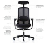 Hag Sofi Mesh 7500 Black + Headrest