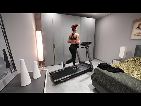 Everfit TFK 855 Slim Tapis Roulant salvaspazio APP Ready 3.0