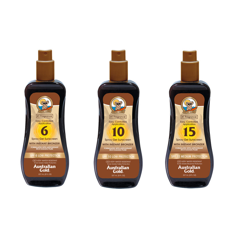 Australian Gold SPF + Bronzer Triple Protection Kit